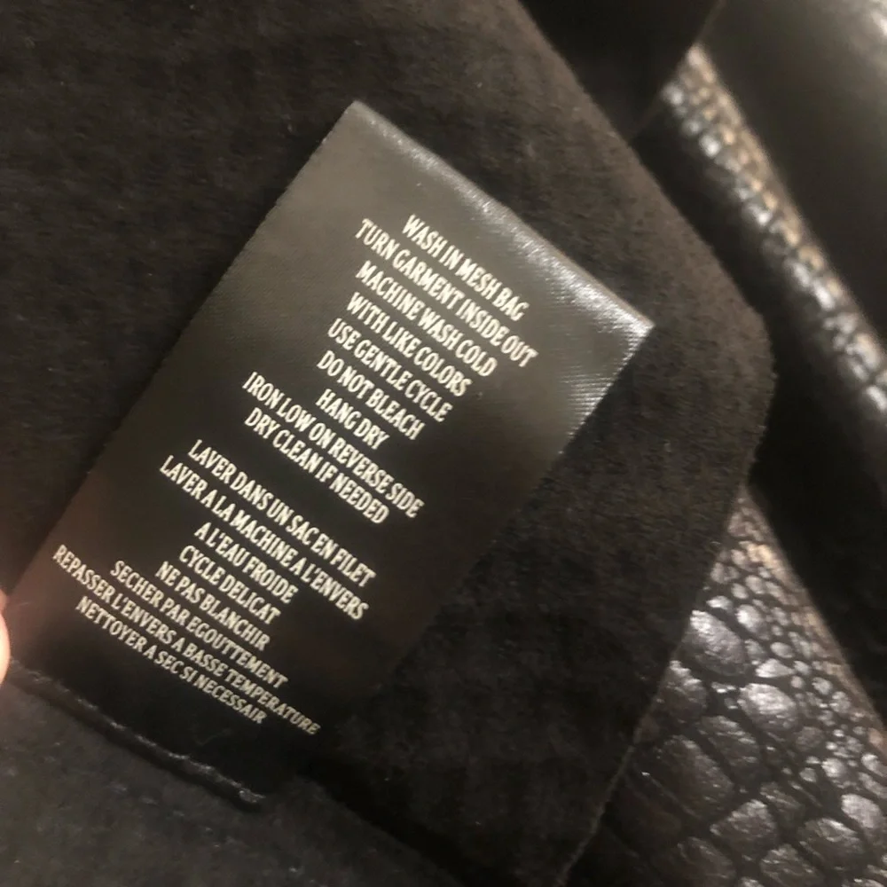 BlankNYC snake print faux leather drape front jacket w/ asymmetrical zip - Picture 5 of 6